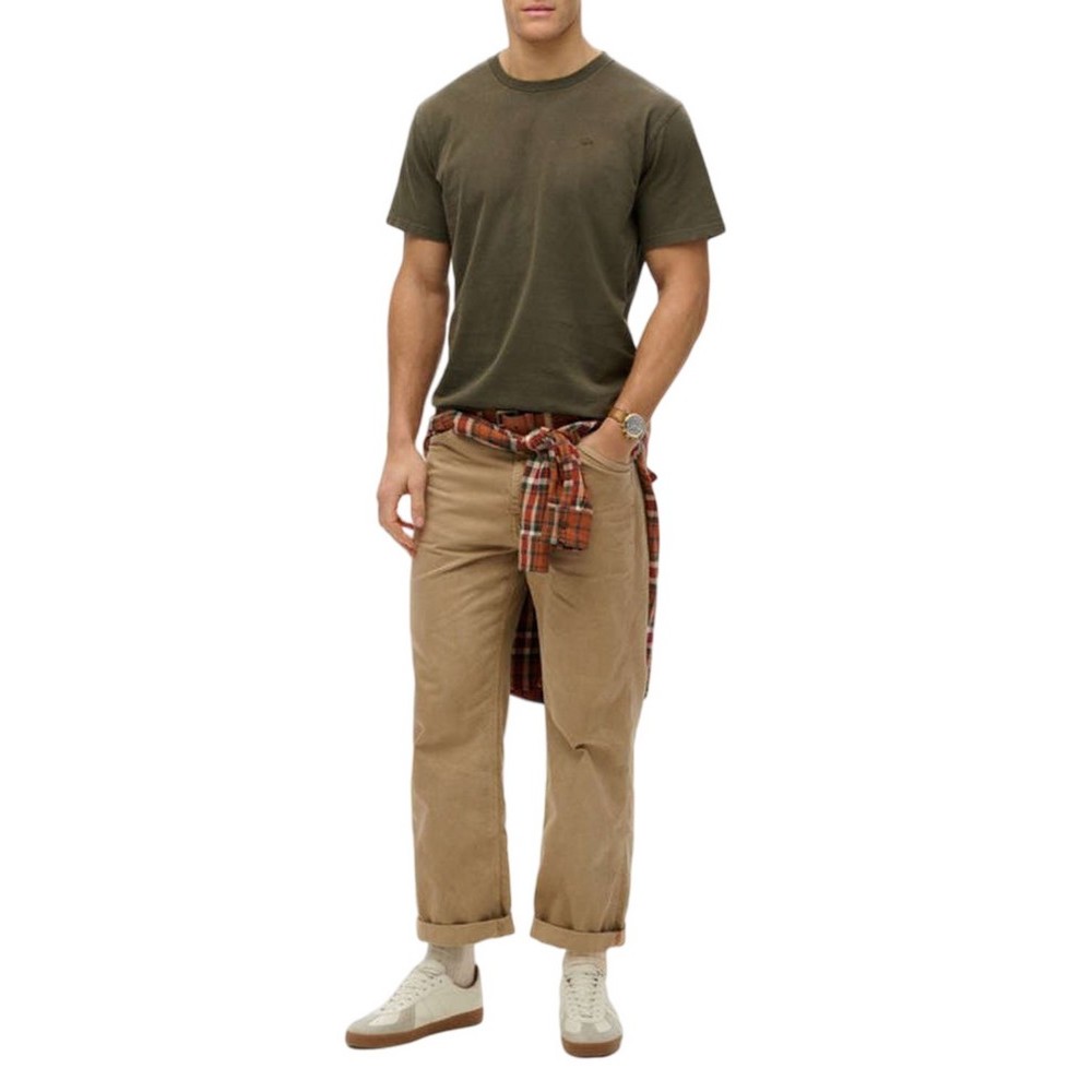 SUPERDRY D1 OVIN ESSENTIALS RELAXED TEE T-SHIRT ΜΠΛΟΥΖΑ ΑΝΔΡΙΚΗ KHAKI