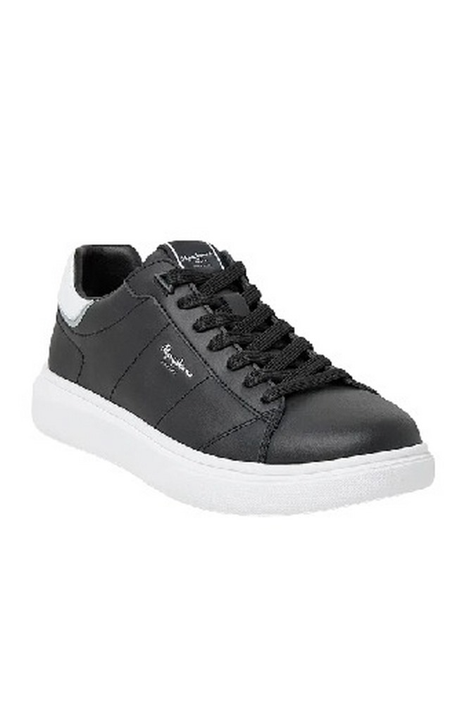 PEPE JEANS EATON BASIC ΠΑΠΟΥΤΣΙ ΑΝΔΡΙΚΟ BLACK/WHITE