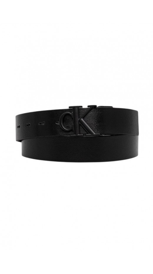 CALVIN KLEIN BUCKLE TUMBLED 35MM ADJ/REV ΖΩΝΗ ΑΝΔΡΙΚΗ BLACK