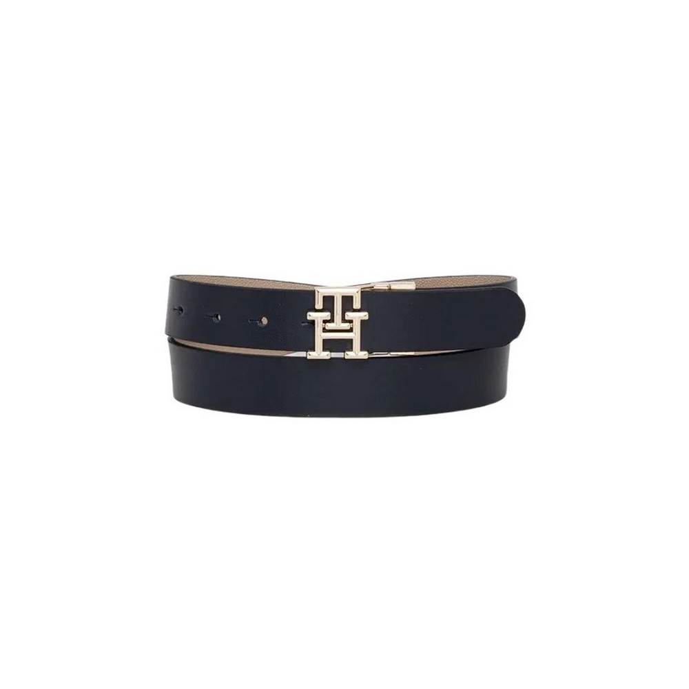 TOMMY HILFIGER TH LOGO REV 3.0 ΖΩΝΗ ΓΥΝΑΙΚΕΙΑ BLACK/ECRU