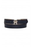 TOMMY HILFIGER TH LOGO REV 3.0 ΖΩΝΗ ΓΥΝΑΙΚΕΙΑ BLACK/ECRU