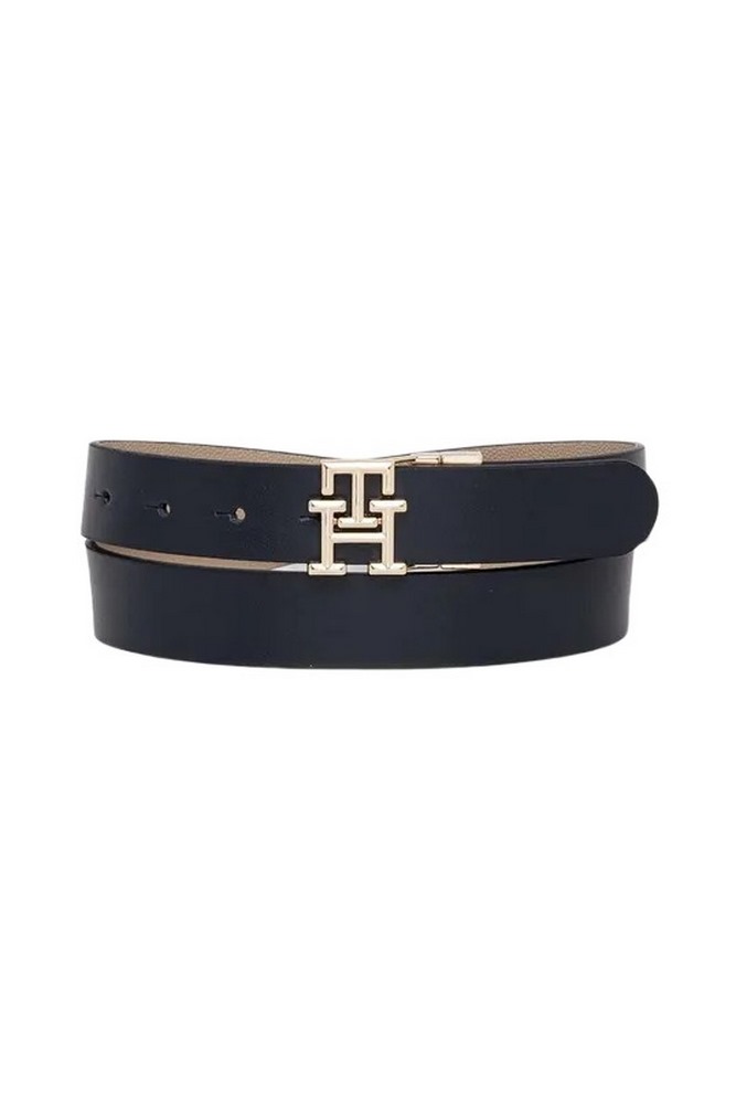 TOMMY HILFIGER TH LOGO REV 3.0 ΖΩΝΗ ΓΥΝΑΙΚΕΙΑ BLACK/ECRU