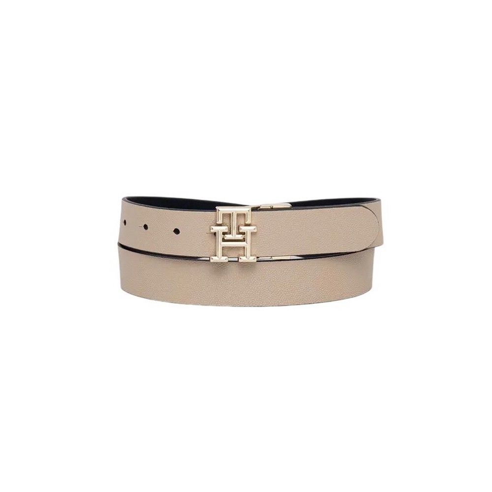 TOMMY HILFIGER TH LOGO REV 3.0 ΖΩΝΗ ΓΥΝΑΙΚΕΙΑ BLACK/ECRU