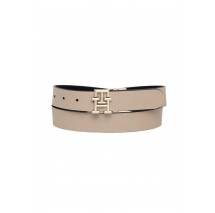 TOMMY HILFIGER TH LOGO REV 3.0 ΖΩΝΗ ΓΥΝΑΙΚΕΙΑ BLACK/ECRU