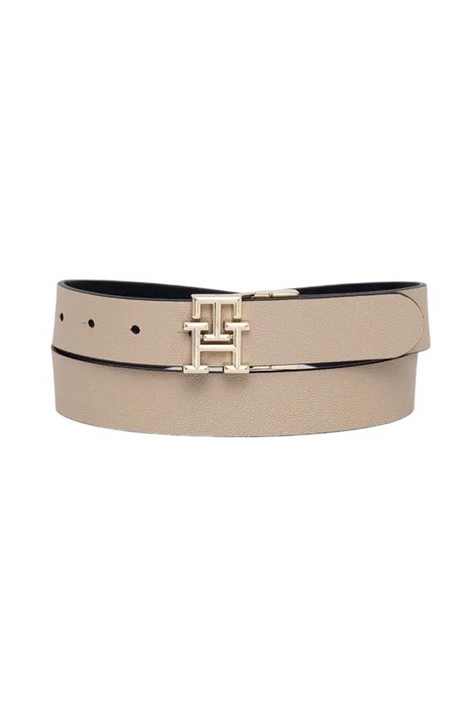 TOMMY HILFIGER TH LOGO REV 3.0 ΖΩΝΗ ΓΥΝΑΙΚΕΙΑ BLACK/ECRU