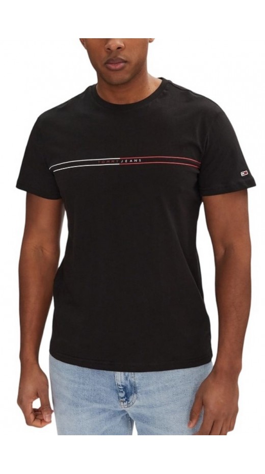 TOMMY JEANS SLIM ENTRY GRAPHIC TEE EXT T-SHIRT ΜΠΛΟΥΖΑ ΑΝΔΡΙΚΗ BLACK