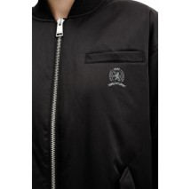 TOMMY JEANS LONGLINE BOMBER JACKET ΜΠΟΥΦΑΝ ΓΥΝΑΙΚΕΙΟ BLACK