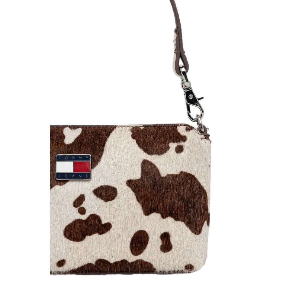 TOMMY JEANS MUST COW HANG WALLET ΠΟΡΤΟΦΟΛΙ ΓΥΝΑΙΚΕΙΟ COW PRINT