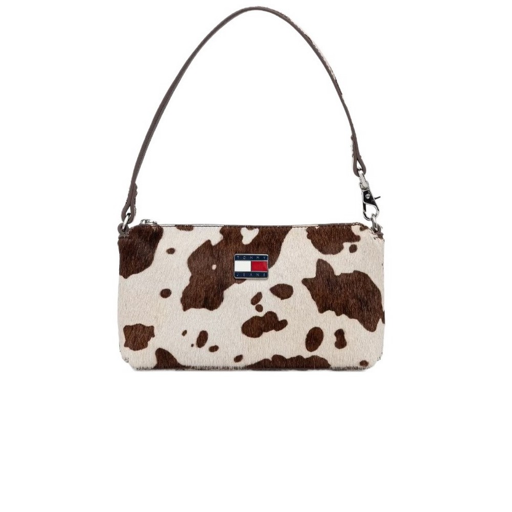 TOMMY JEANS MUST COW HANG WALLET ΠΟΡΤΟΦΟΛΙ ΓΥΝΑΙΚΕΙΟ COW PRINT