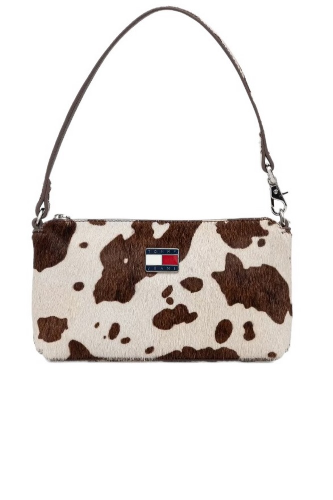TOMMY JEANS MUST COW HANG WALLET ΠΟΡΤΟΦΟΛΙ ΓΥΝΑΙΚΕΙΟ COW PRINT