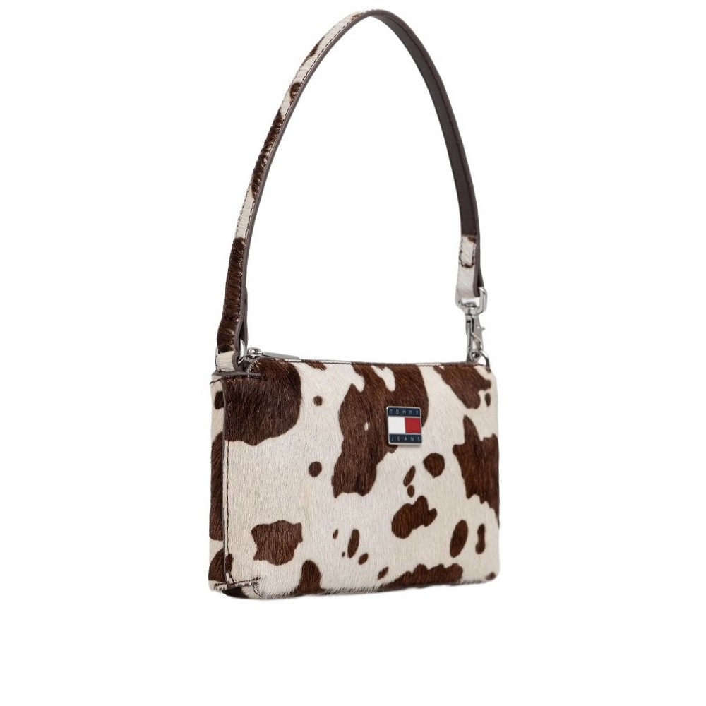 TOMMY JEANS MUST COW HANG WALLET ΠΟΡΤΟΦΟΛΙ ΓΥΝΑΙΚΕΙΟ COW PRINT