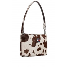 TOMMY JEANS MUST COW HANG WALLET ΠΟΡΤΟΦΟΛΙ ΓΥΝΑΙΚΕΙΟ COW PRINT