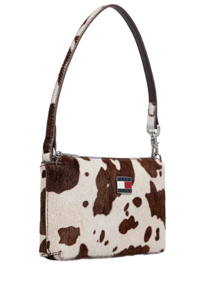 TOMMY JEANS MUST COW HANG WALLET ΠΟΡΤΟΦΟΛΙ ΓΥΝΑΙΚΕΙΟ COW PRINT