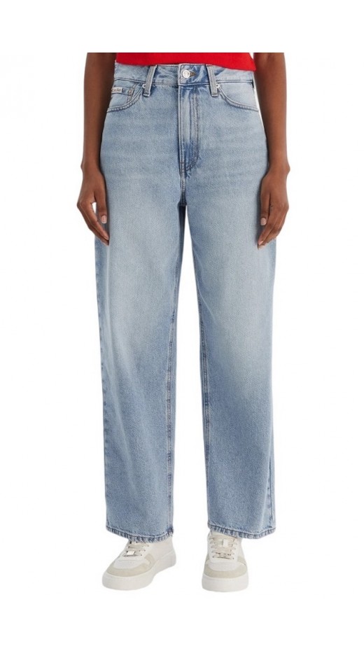CALVIN KLEIN JEANS EU BARREL JEAN PANAMA ΠΑΝΤΕΛΟΝΙ ΓΥΝΑΙΚΕΙΟ LIGHT DENIM