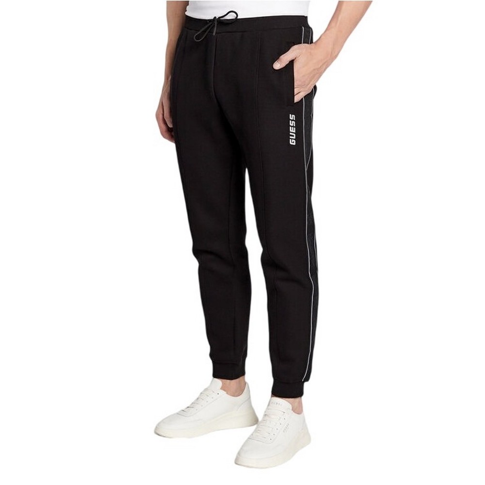 GUESS MICKEY CUFF PANT ΦΟΡΜΑ ΠΑΝΤΕΛΟΝΙ ΑΝΔΡΙΚΟ BLACK