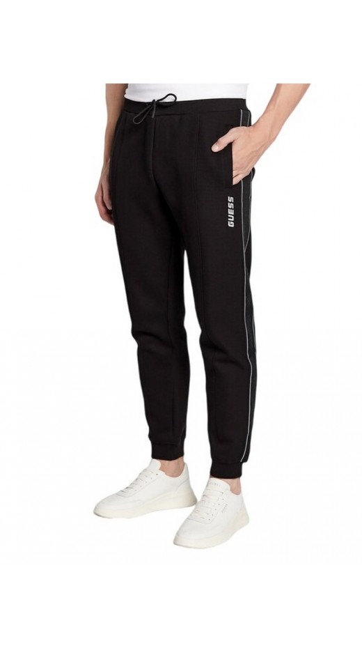 GUESS MICKEY CUFF PANT ΦΟΡΜΑ ΠΑΝΤΕΛΟΝΙ ΑΝΔΡΙΚΟ BLACK