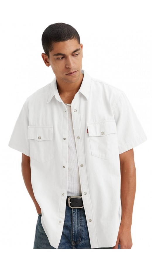 LEVIS SS RELAXED FIT WESTERN A57220004 ΠΟΥΚΑΜΙΣΟ ΑΝΔΡΙΚΟ OFF WHITE