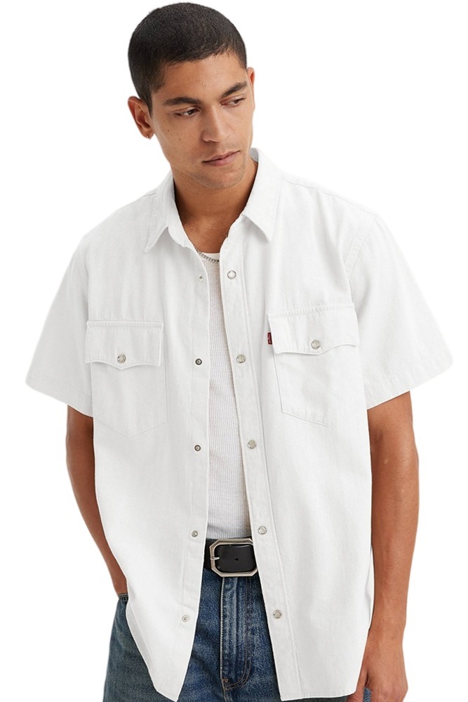 LEVIS SS RELAXED FIT WESTERN A57220004 ΠΟΥΚΑΜΙΣΟ ΑΝΔΡΙΚΟ OFF WHITE