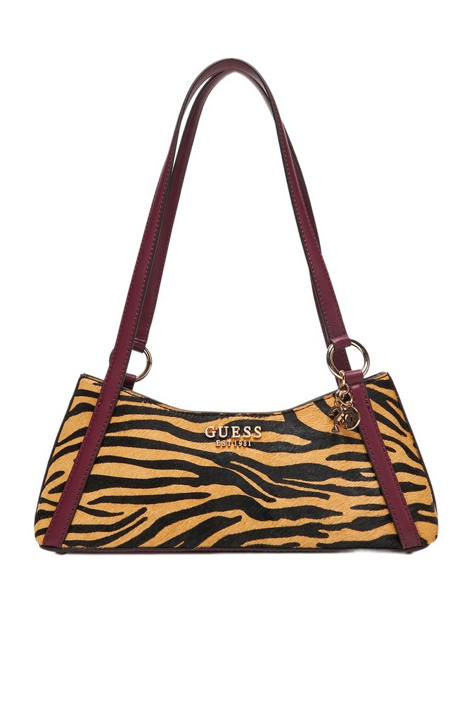 GUESS DOMITILLA SHOULDER BAG ΤΣΑΝΤΑ ΓΥΝΑΙΚΕΙΑ ZEBRA PRINT