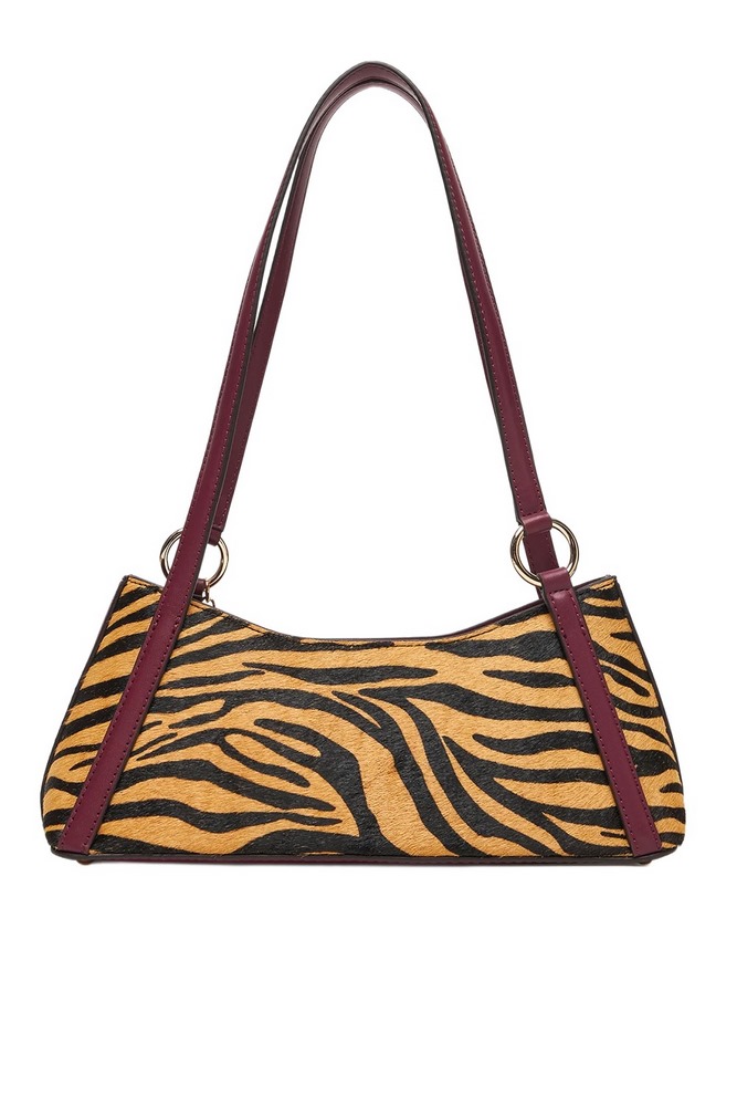 GUESS DOMITILLA SHOULDER BAG ΤΣΑΝΤΑ ΓΥΝΑΙΚΕΙΑ ZEBRA PRINT