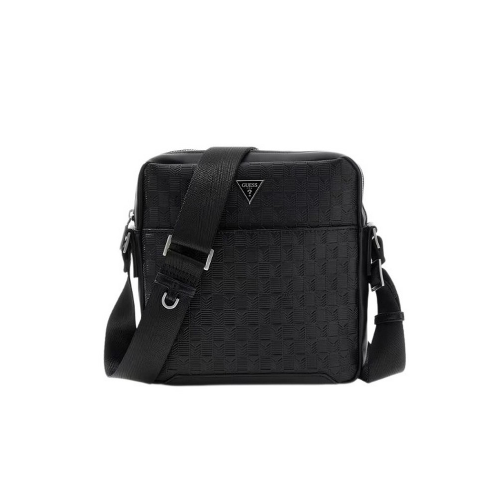 GUESS TORINO TOP ZIP CROSSBODY ΤΣΑΝΤΑ ΑΝΔΡΙΚΗ BLACK