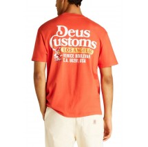 DEUS RAPTOR TEE DMP251947B T-SHIRT ΜΠΛΟΥΖΑ ΑΝΔΡΙΚΗ ORANGE