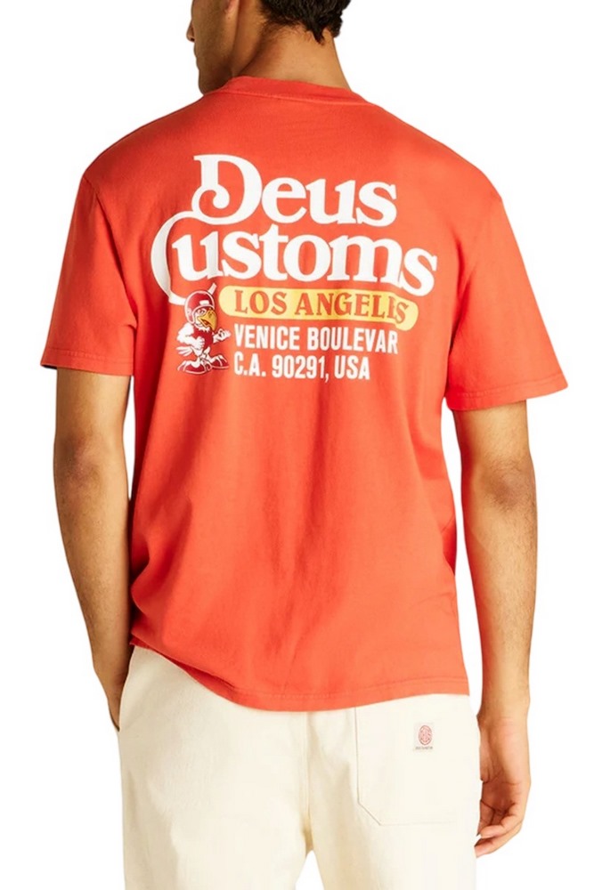 DEUS RAPTOR TEE DMP251947B T-SHIRT ΜΠΛΟΥΖΑ ΑΝΔΡΙΚΗ ORANGE