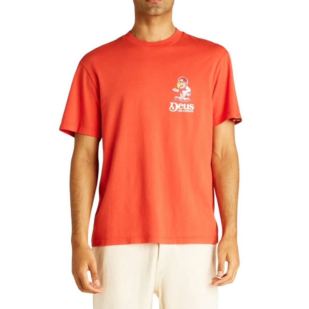 DEUS RAPTOR TEE DMP251947B T-SHIRT ΜΠΛΟΥΖΑ ΑΝΔΡΙΚΗ ORANGE