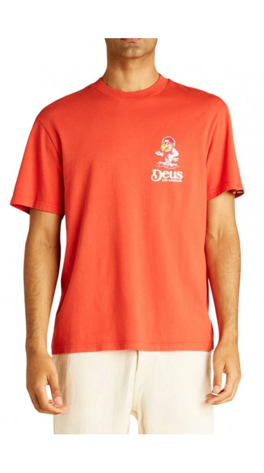 DEUS RAPTOR TEE DMP251947B T-SHIRT ΜΠΛΟΥΖΑ ΑΝΔΡΙΚΗ ORANGE
