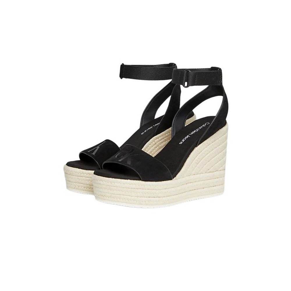 CALVIN KLEIN JEANS WEDGE SANDAL ΠΕΔΙΛΟ ΓΥΝΑΙΚΕΙΟ BLACK