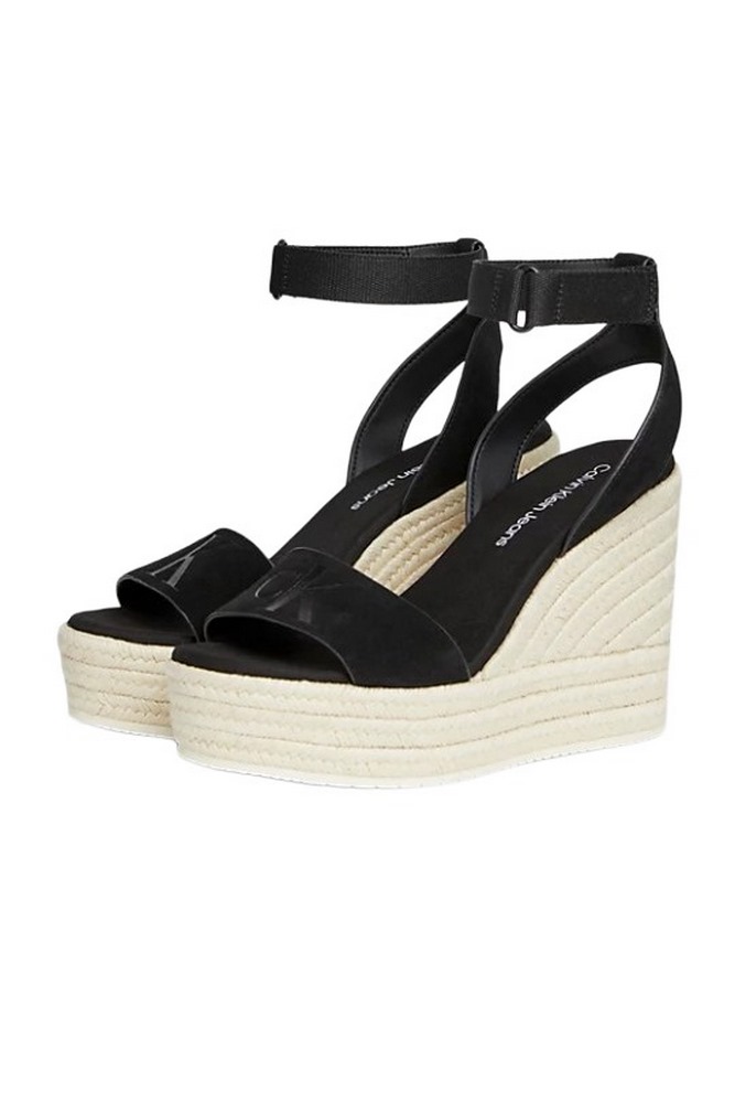 CALVIN KLEIN JEANS WEDGE SANDAL ΠΕΔΙΛΟ ΓΥΝΑΙΚΕΙΟ BLACK