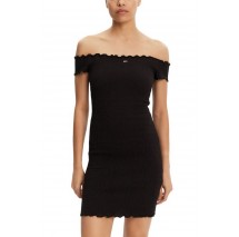 TOMMY JEANS SMOCK BODYCON DRESS ΦΟΡΕΜΑ ΓΥΝΑΙΚΕΙΟ BLACK