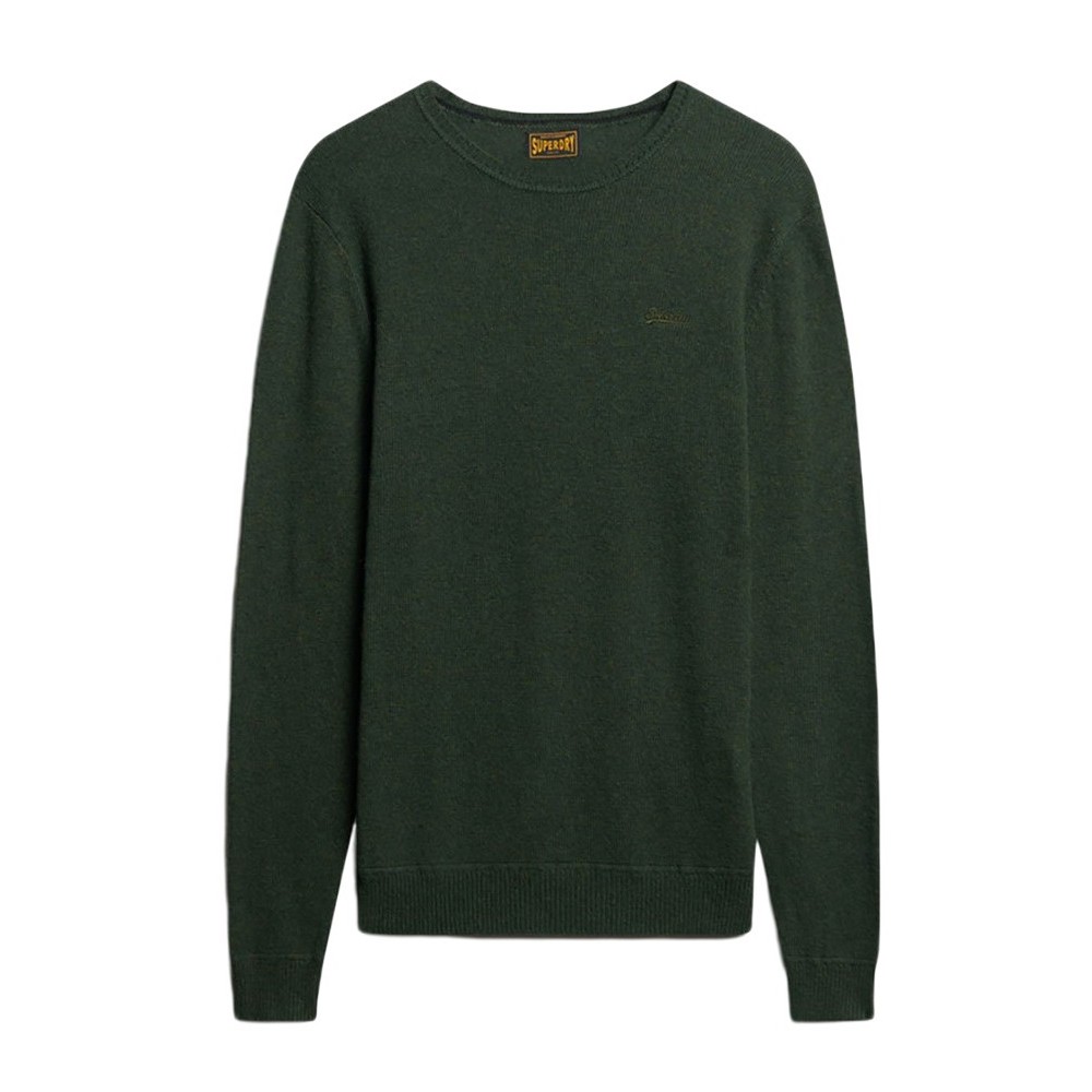 SUPERDRY ESSENTIAL CREW JUMPER ΜΠΛΟΥΖΑ ΠΛΕΚΤΗ ΑΝΔΡΙΚΗ OLIVE