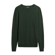 SUPERDRY ESSENTIAL CREW JUMPER ΜΠΛΟΥΖΑ ΠΛΕΚΤΗ ΑΝΔΡΙΚΗ OLIVE