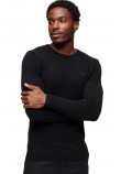 SUPERDRY ESSENTIAL CREW JUMPER ΜΠΛΟΥΖΑ ΠΛΕΚΤΗ ΑΝΔΡΙΚΗ BLACK