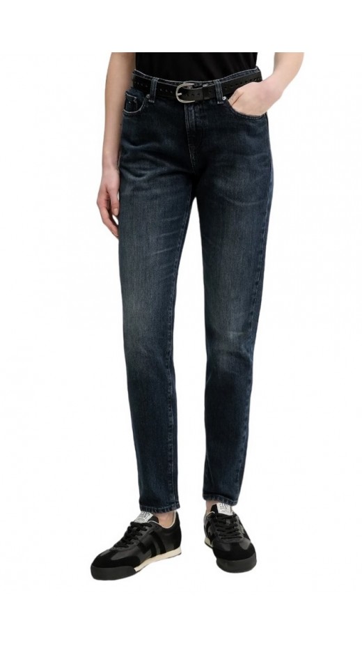 TOMMY JEANS LUCY MR SLIM ΠΑΝΤΕΛΟΝΙ ΓΥΝΑΙΚΕΙΟ BLUE/BLACK