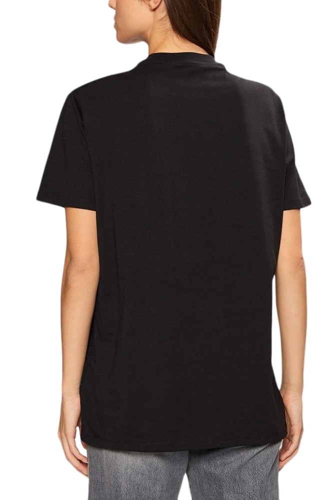 GUESS PINK BEAR NEW CREW TEE T-SHIRT ΜΠΛΟΥΖΑ ΓΥΝΑΙΚΕΙΑ BLACK