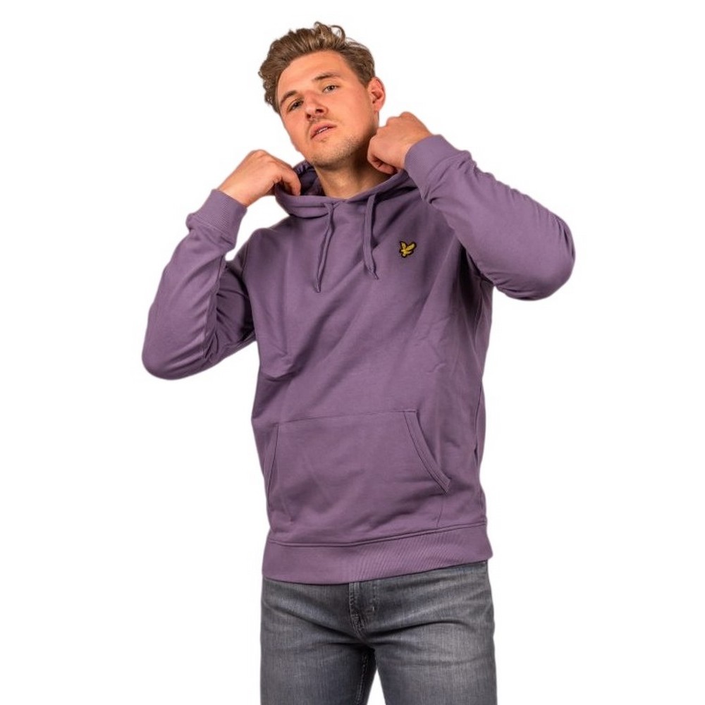 ΦΟΥΤΕΡ ESSENTIALS LS PULLOVER HOODIE  ΑΝΔΡΙΚΟ LYLE AND SCOTT PURPLE