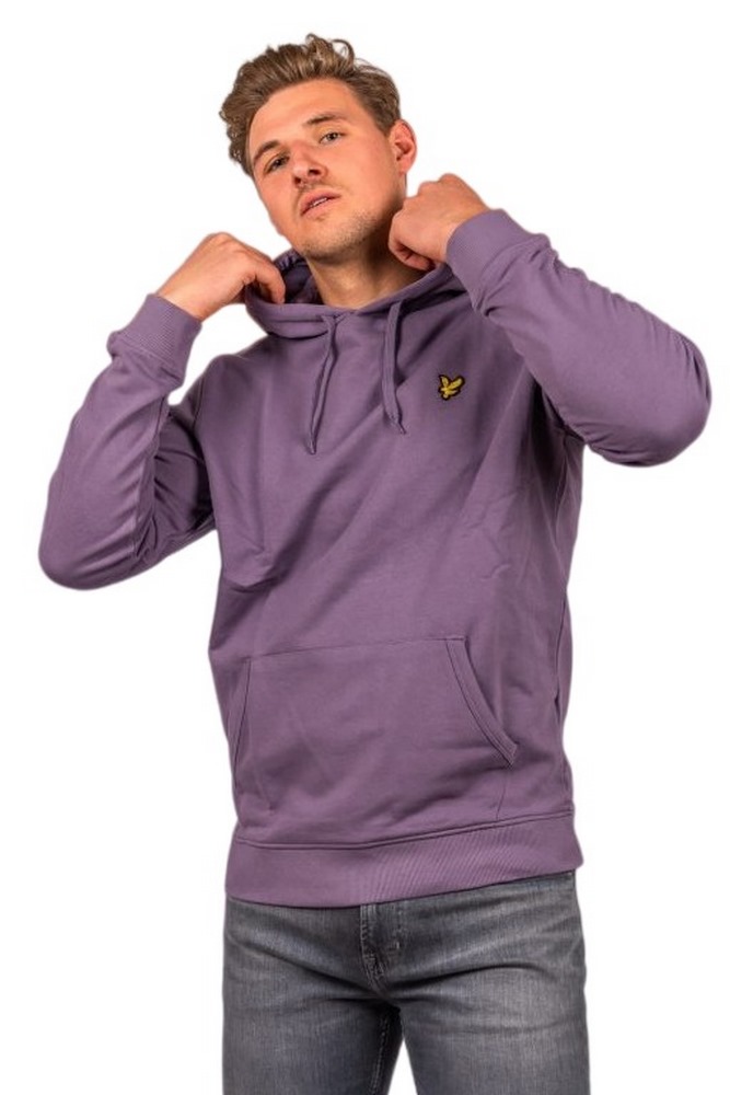 ΦΟΥΤΕΡ ESSENTIALS LS PULLOVER HOODIE  ΑΝΔΡΙΚΟ LYLE AND SCOTT PURPLE