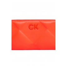 CALVIN KLEIN JEANS RE-LOCK QUILT BIFOLD WALLET ΠΟΡΤΟΦΟΛΙ ΓΥΝΑΙΚΕΙΟ FLAME