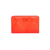 CALVIN KLEIN JEANS RE-LOCK QUILT BIFOLD WALLET ΠΟΡΤΟΦΟΛΙ ΓΥΝΑΙΚΕΙΟ FLAME