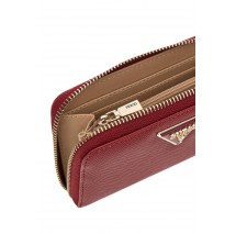 GUESS LAUREL II SLG MED ZIP AROUND ΠΟΡΤΟΦΟΛΙ ΓΥΝΑΙΚΕΙΟ RED