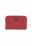 GUESS LAUREL II SLG MED ZIP AROUND ΠΟΡΤΟΦΟΛΙ ΓΥΝΑΙΚΕΙΟ RED