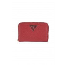 GUESS LAUREL II SLG MED ZIP AROUND ΠΟΡΤΟΦΟΛΙ ΓΥΝΑΙΚΕΙΟ RED