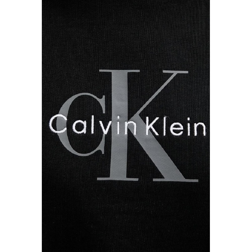 CALVIN KLEIN JEANS LS MONOLOGO FRENCH TERRY RLXD CN ΦΟΥΤΕΡ ΜΠΛΟΥΖΑ ΓΥΝΑΙΚΕΙΑ BLACK