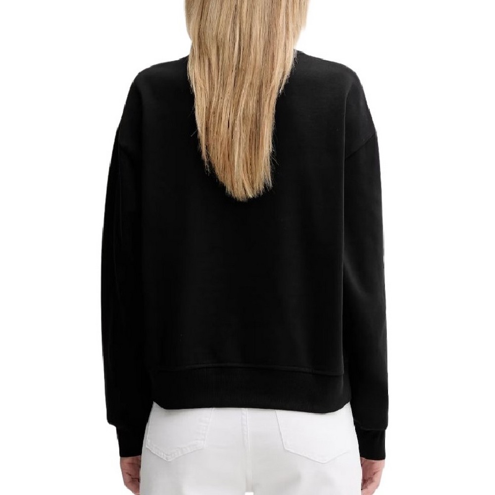 CALVIN KLEIN JEANS LS MONOLOGO FRENCH TERRY RLXD CN ΦΟΥΤΕΡ ΜΠΛΟΥΖΑ ΓΥΝΑΙΚΕΙΑ BLACK