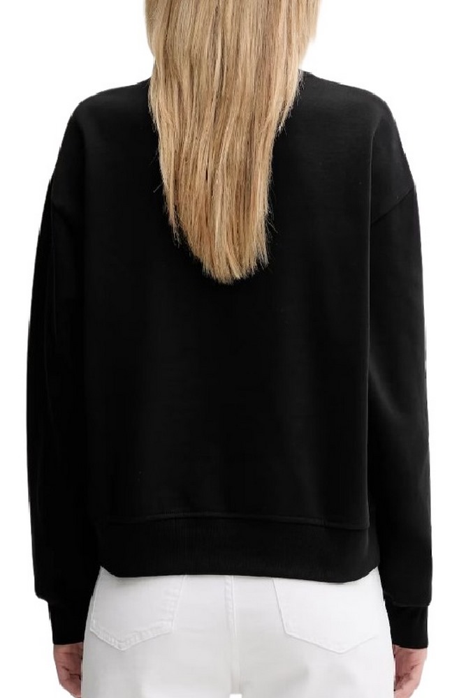 CALVIN KLEIN JEANS LS MONOLOGO FRENCH TERRY RLXD CN ΦΟΥΤΕΡ ΜΠΛΟΥΖΑ ΓΥΝΑΙΚΕΙΑ BLACK