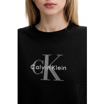 CALVIN KLEIN JEANS LS MONOLOGO FRENCH TERRY RLXD CN ΦΟΥΤΕΡ ΜΠΛΟΥΖΑ ΓΥΝΑΙΚΕΙΑ BLACK