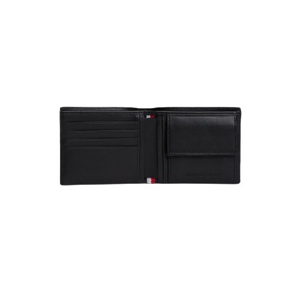 TOMMY HILFIGER EMBOSS EXTRA CC AND COIN ΠΟΡΤΟΦΟΛΙ ΑΝΔΡΙΚΟ BLACK