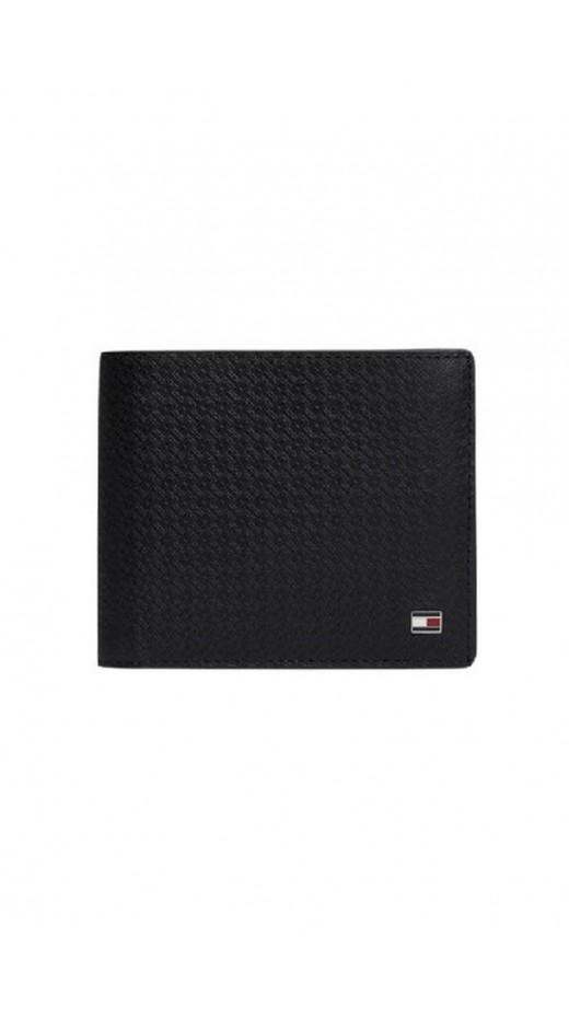TOMMY HILFIGER EMBOSS EXTRA CC AND COIN ΠΟΡΤΟΦΟΛΙ ΑΝΔΡΙΚΟ BLACK